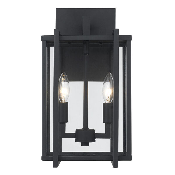 Tribeca Natural BlackTwo-Light Outdoor Wall Sconce, image 2